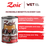 430g Zoic Chicken Vegetable Dog Wet Food in Can