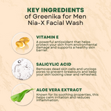 Greenika for Men Nia-X Facial Wash