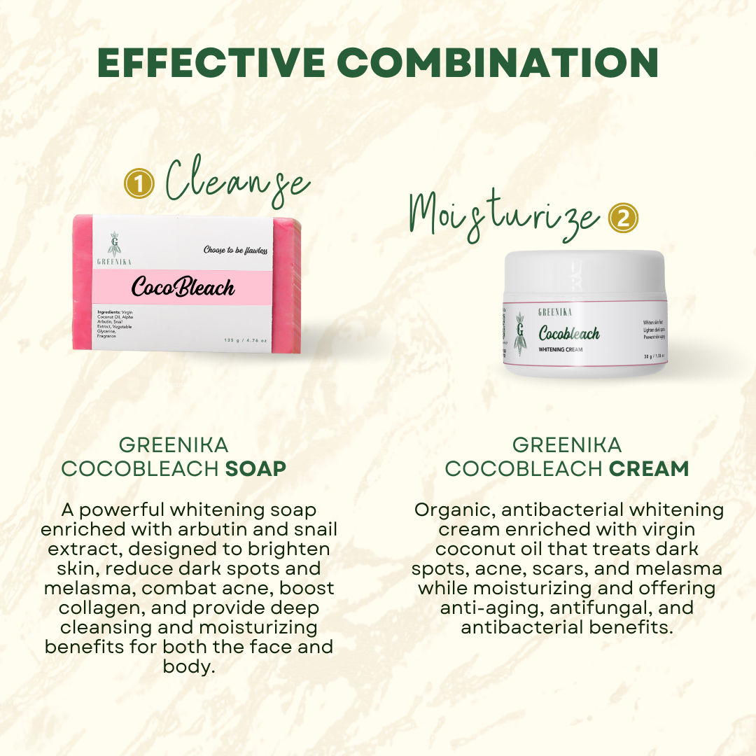 Greenika Cocobleach Cream + Soap Combo