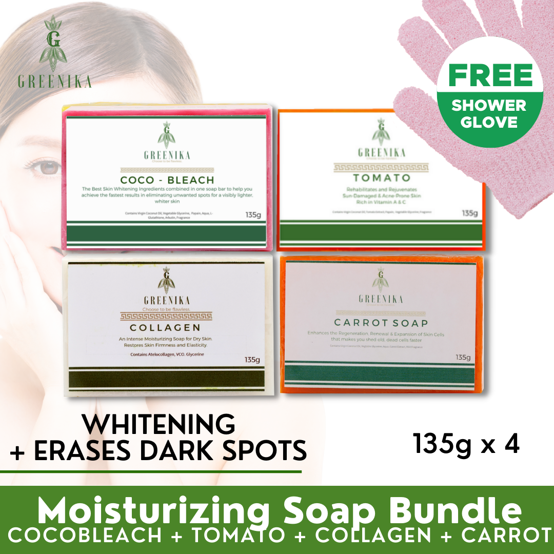 135G Premium Soap Bar Bundle with FREE Shower Glove
