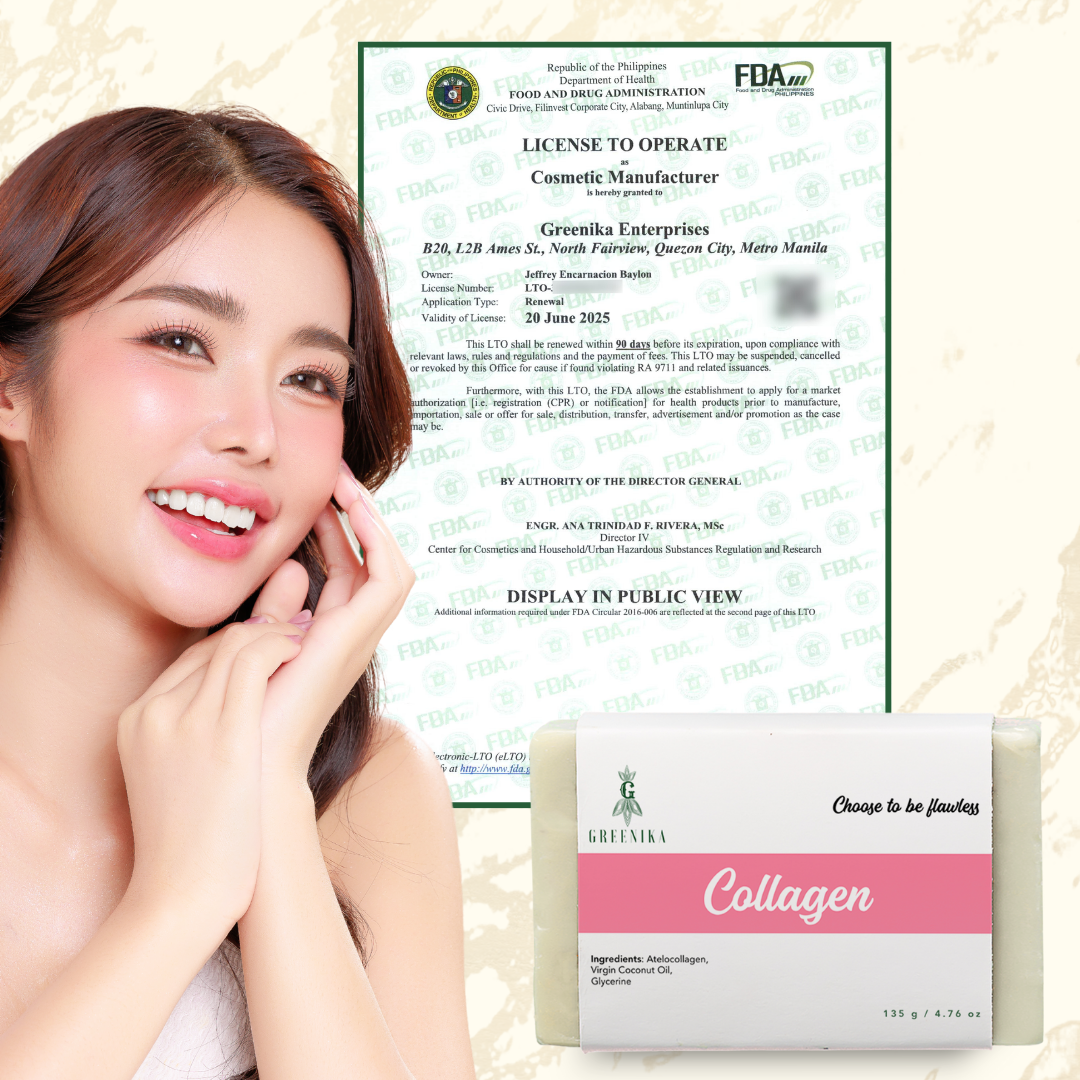 Greenika Organic Collagen Peptide Soap