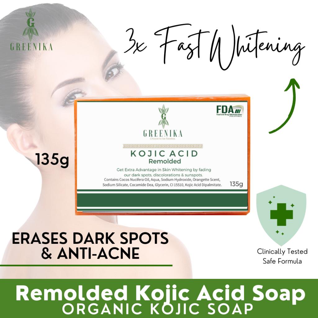 Greenika 3X Whitening Kojic Acid Soap Dark Spot Remover