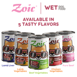 430g Zoic Pure Beef Dog Wet Food in Can