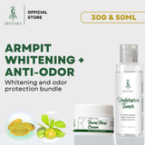 Greenika 50ML Underarm Toner + 30G TawasMansi Cream Combo