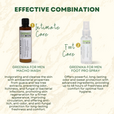Greenika for Men Masculine Wash + Foot Spray Combo
