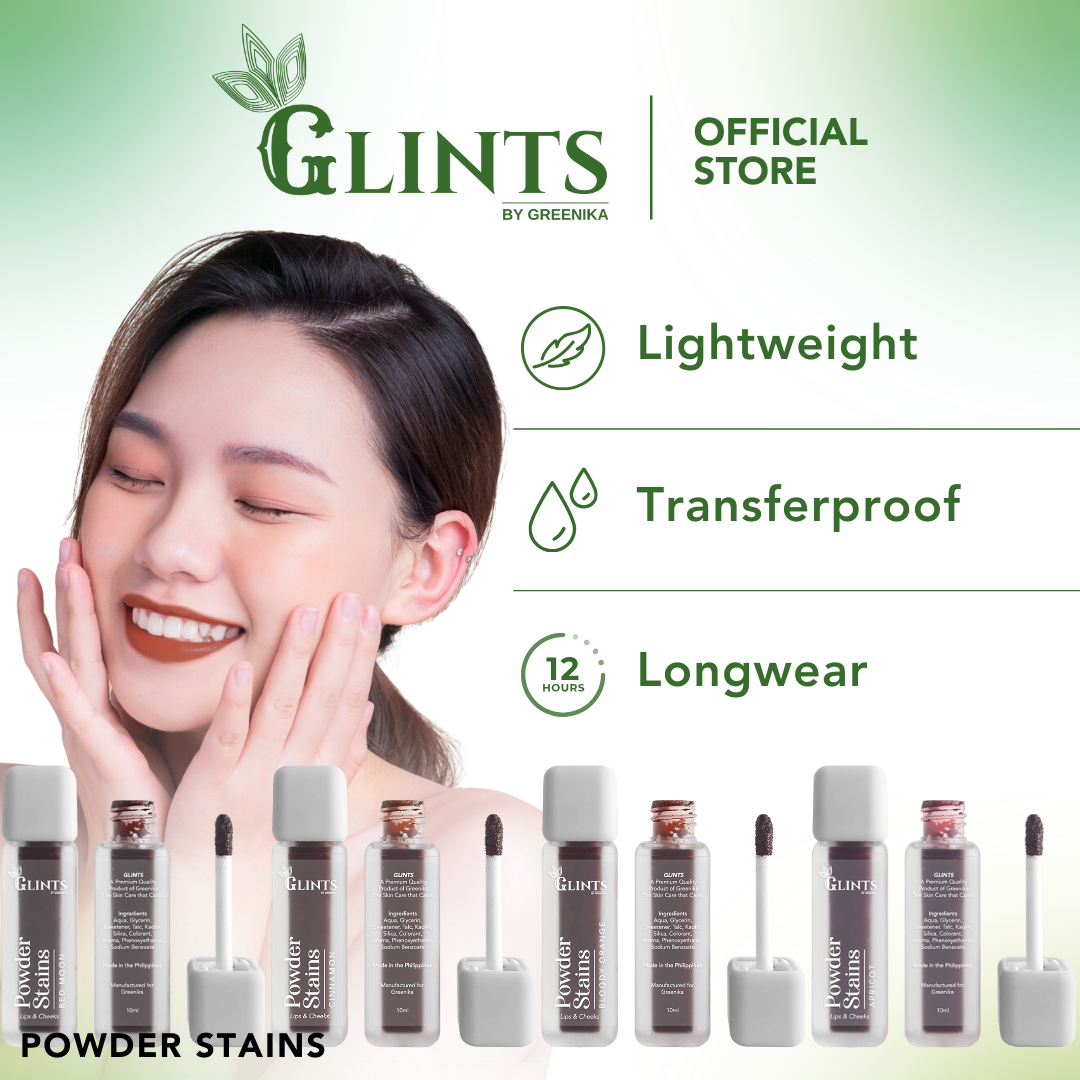 Glints Powder Stains Lip Tint Matte Liquid