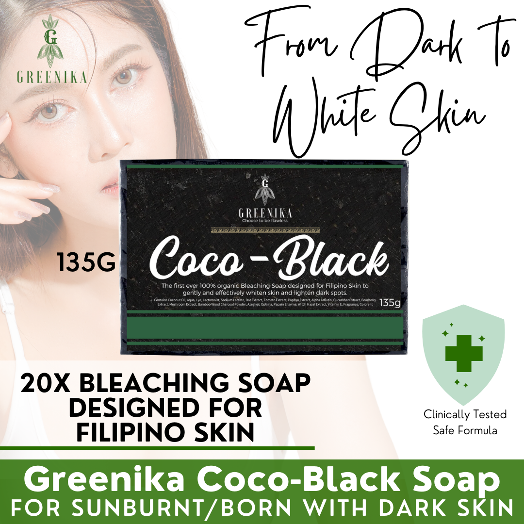 Greenika Ultimate Whitening 10X Bleaching Coco-Black Soap
