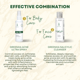 Greenika Acne Ultra Spray + Salicylic Cleanser Combo