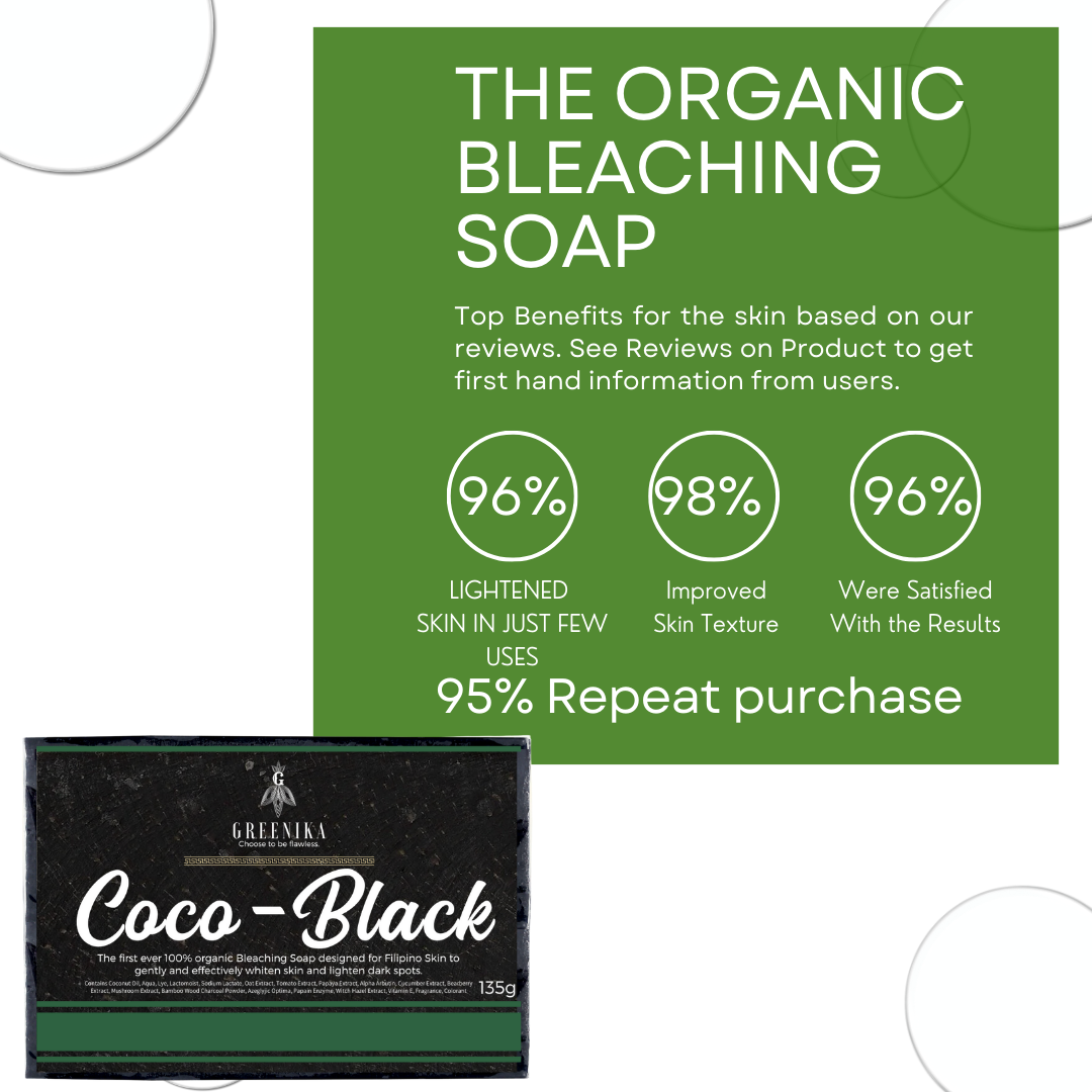 Greenika Ultimate Whitening 10X Bleaching Coco-Black Soap