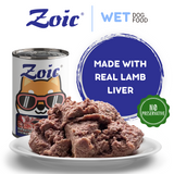 430g Zoic Lamb Liver Dog Wet Food in Can