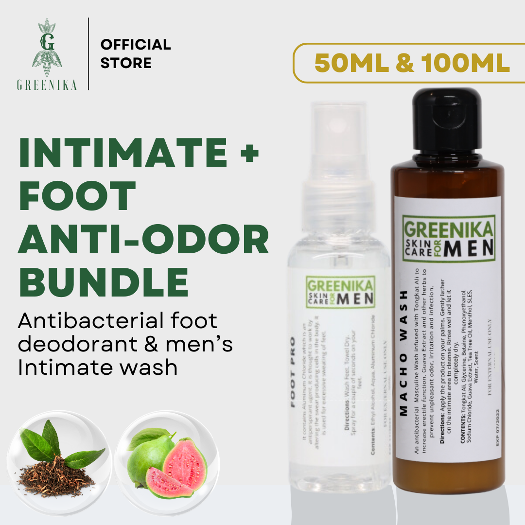 Greenika for Men Masculine Wash + Foot Spray Combo