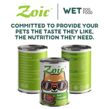 430g Zoic Beef and Vegetables Dog Wet Food in Can