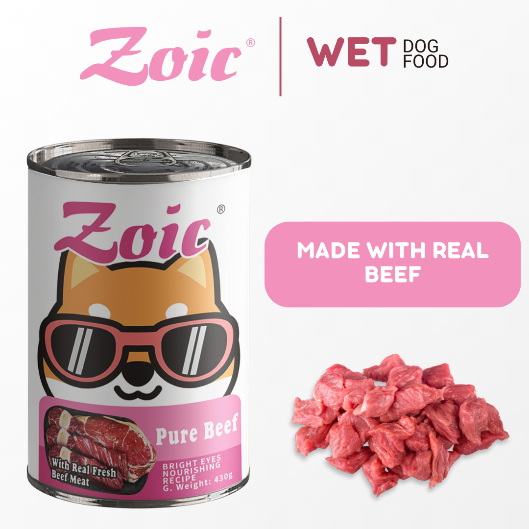 430g Zoic Pure Beef Dog Wet Food in Can