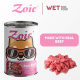 430g Zoic Pure Beef Dog Wet Food in Can