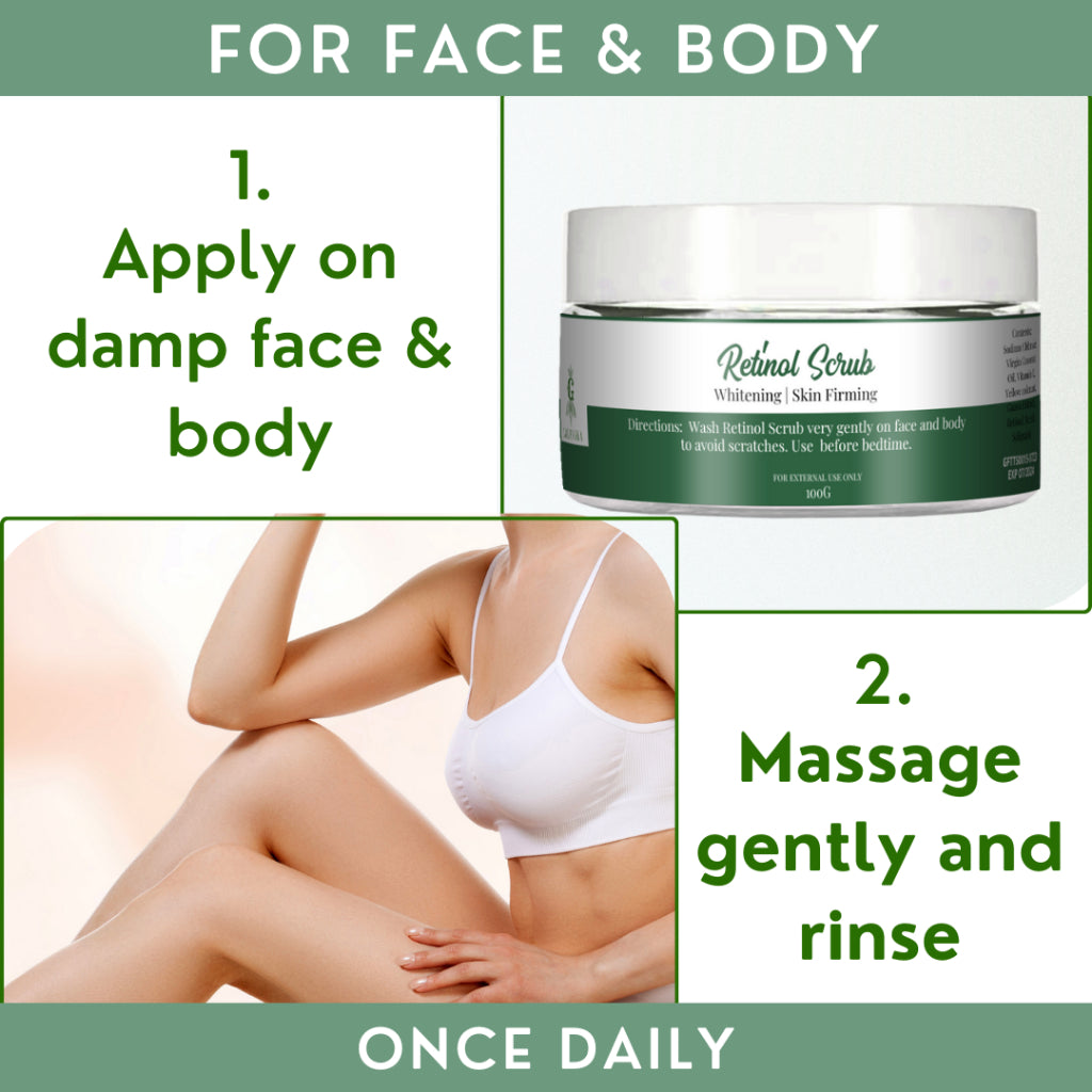 Greenika Retinol Face and Body Scrub
