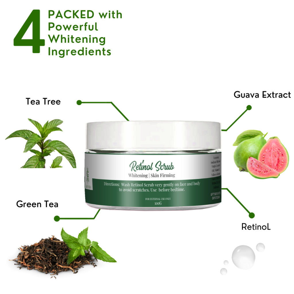 Greenika Retinol Face and Body Scrub