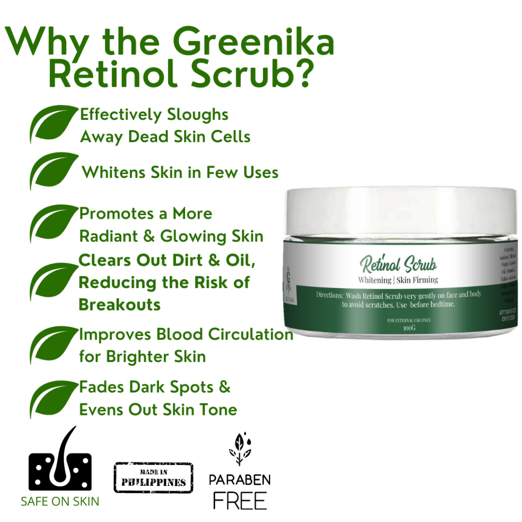 Greenika Retinol Face and Body Scrub