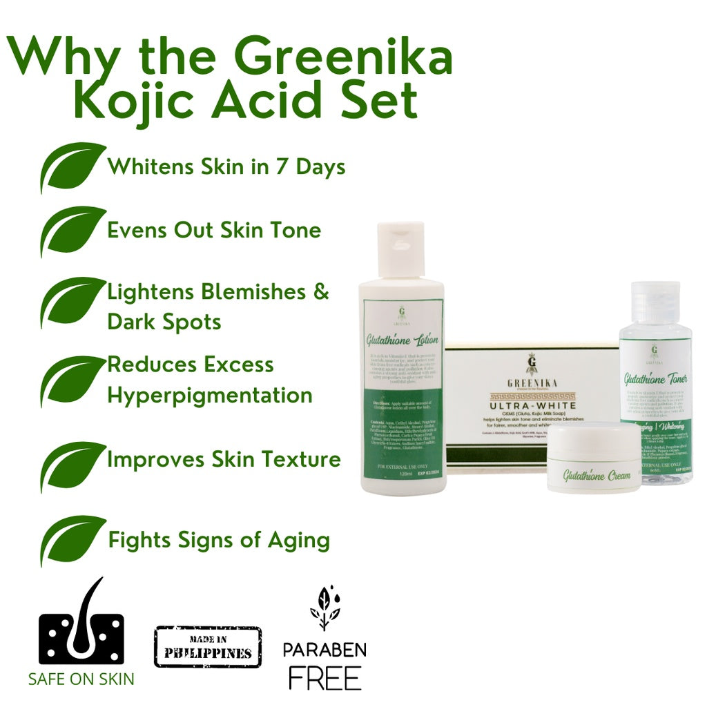 Greenika Glutathione 4pc Set