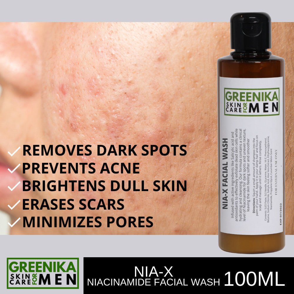 Greenika for Men Nia-X Facial Wash