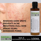 Greenika for Men Nia-X Facial Wash