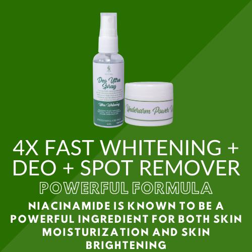 Greenika Whitening Underarm Combo - Cream + Spray