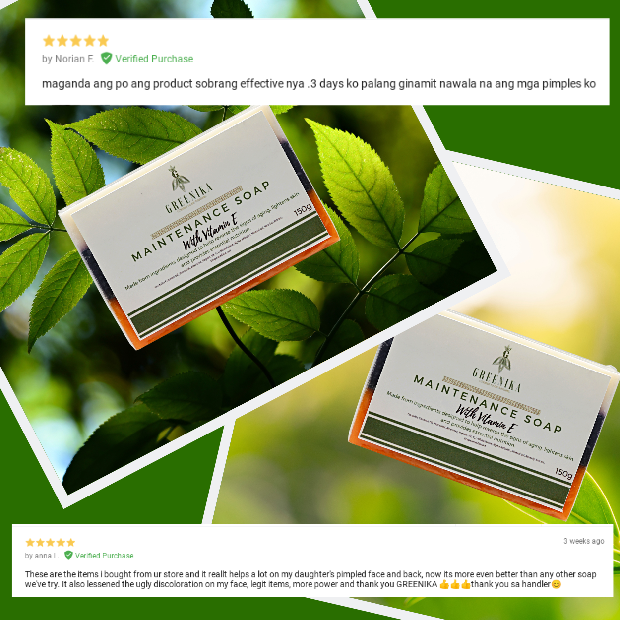 Greenika Maintenance Soap with Vitamin E
