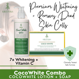 Face & Body Whitening Lotion & Coco-White Soap Combo