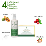 Face & Body Whitening Lotion & Coco-White Soap Combo