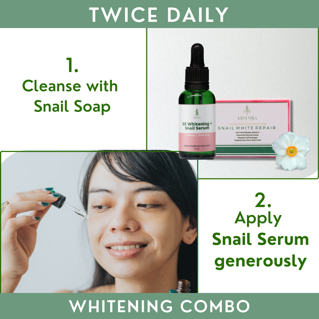 Greenika Organic Snail Slime Combo Soap and Serum