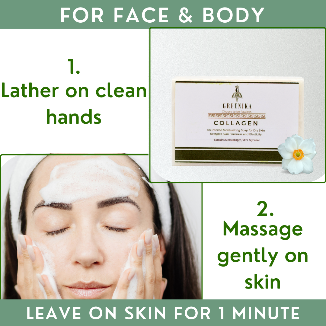 Greenika Organic Collagen Peptide Soap