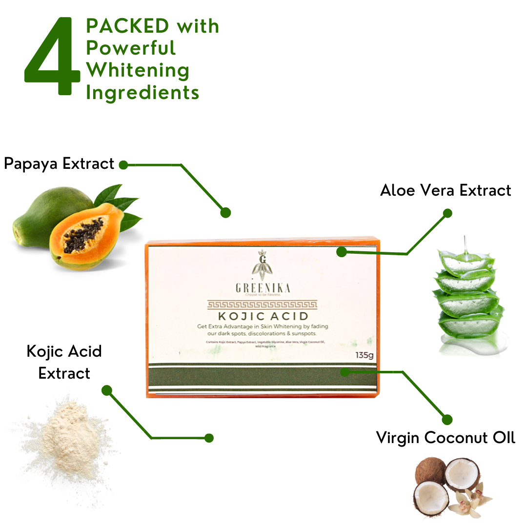 Greenika Remolded Kojic Acid Soap