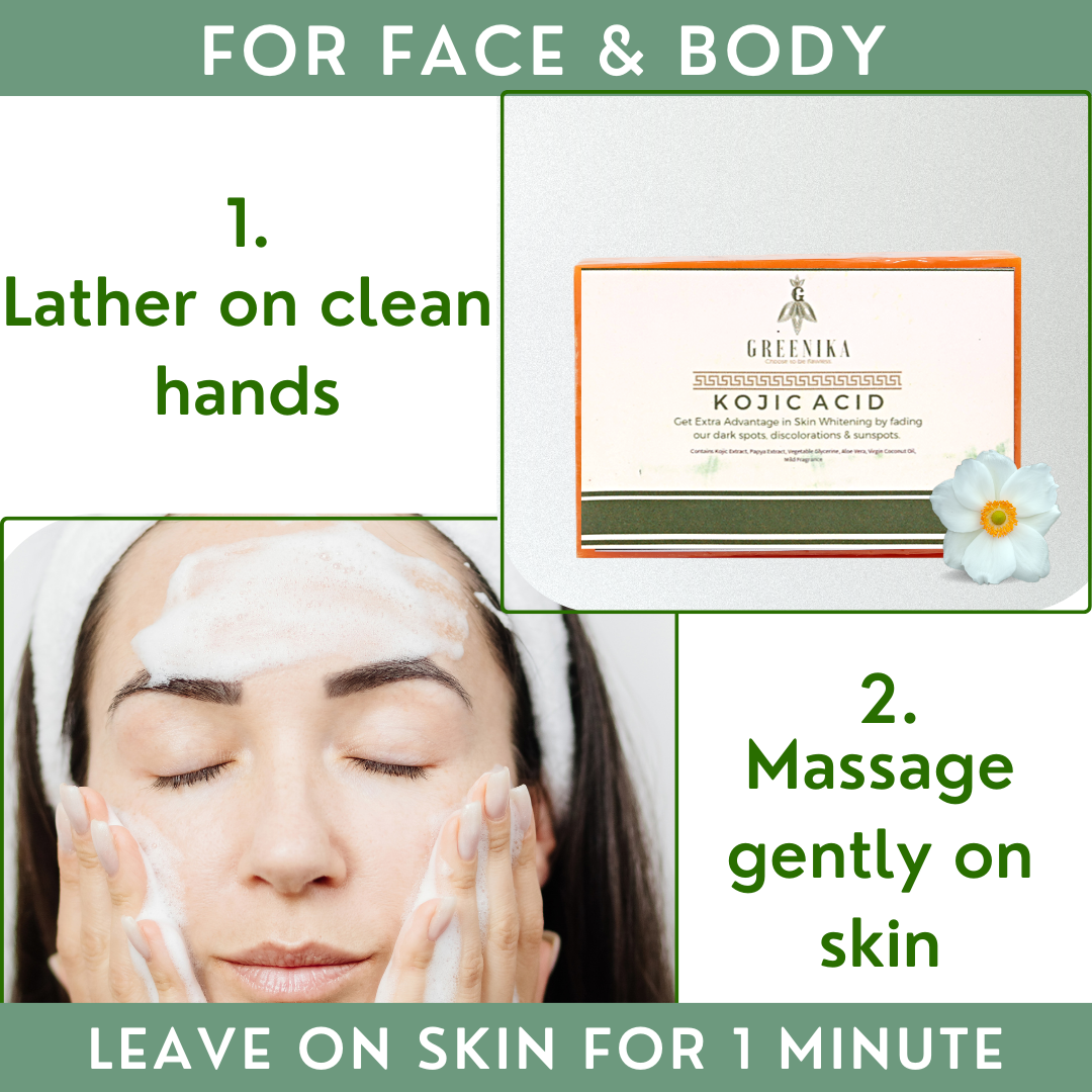 Greenika Remolded Kojic Acid Soap