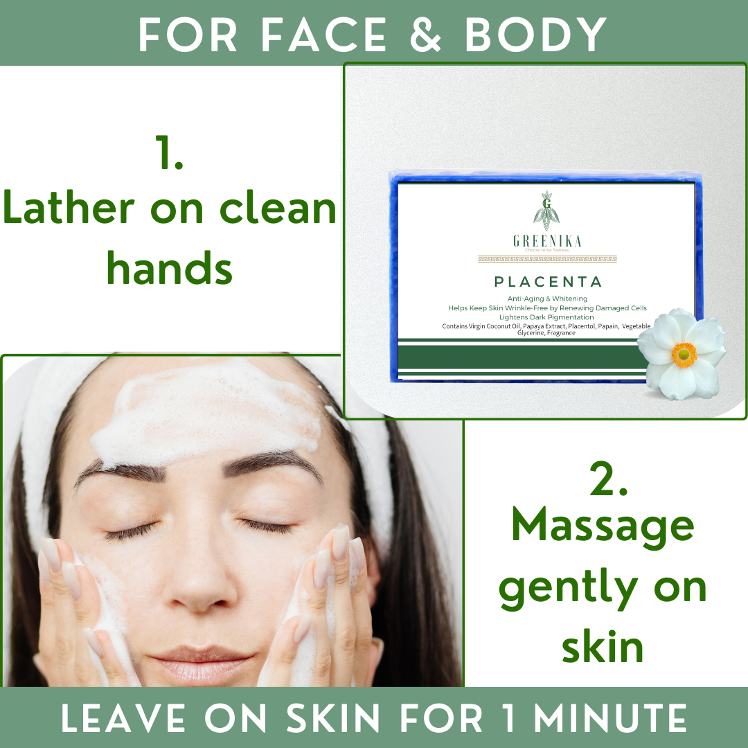 Greenika Placenta Natural Whitening Soap