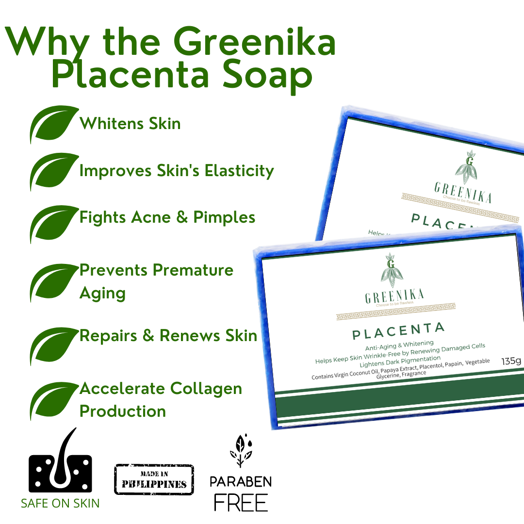 Greenika Placenta Natural Whitening Soap