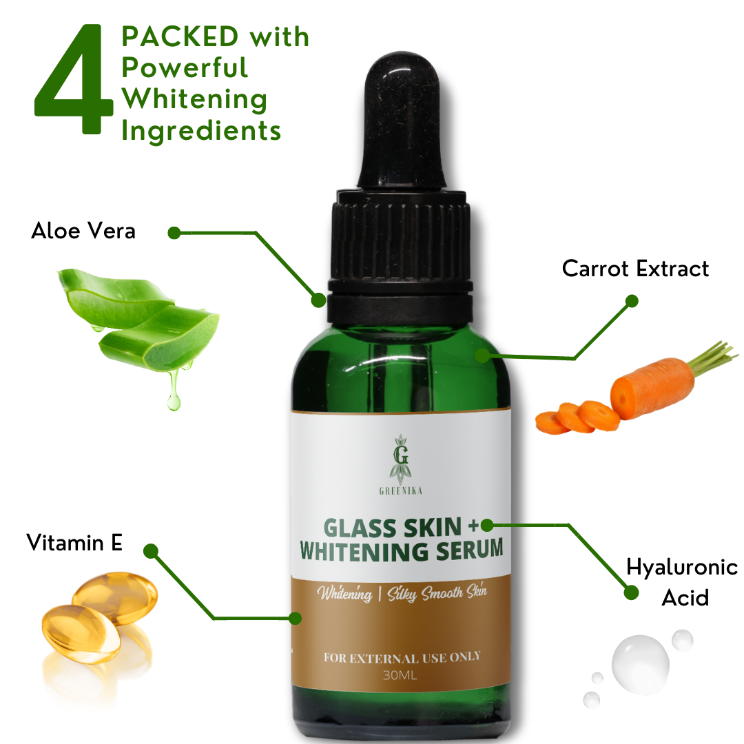 Greenika Glass Skin Snail Slime Vitamin E Serum 15mL