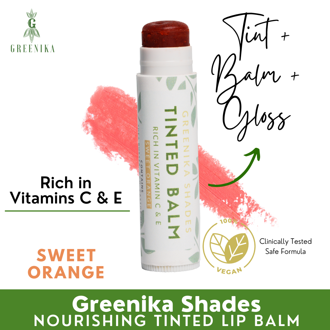 Greenika Shades Tinted Lip Balm - Sweet Orange