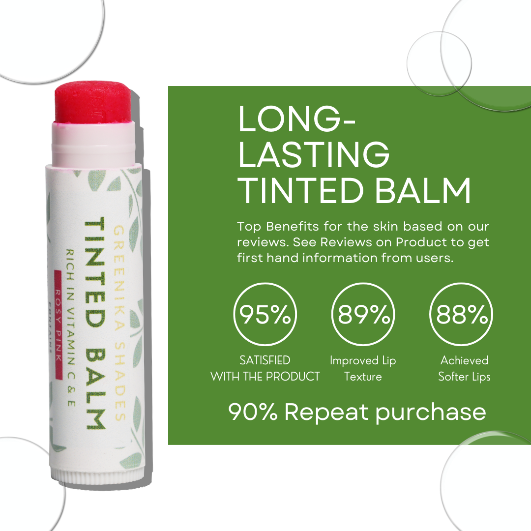 Greenika Shades Tinted Lip Balm - Cherry Red