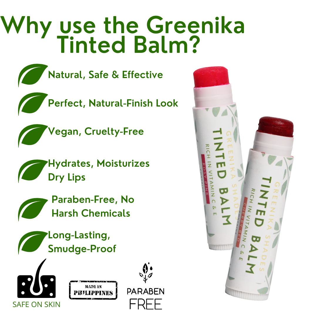 Greenika Shades Tinted Lip Balm - Cherry Red