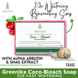 Greenika Coco Bleach Soap for Fast Whitening