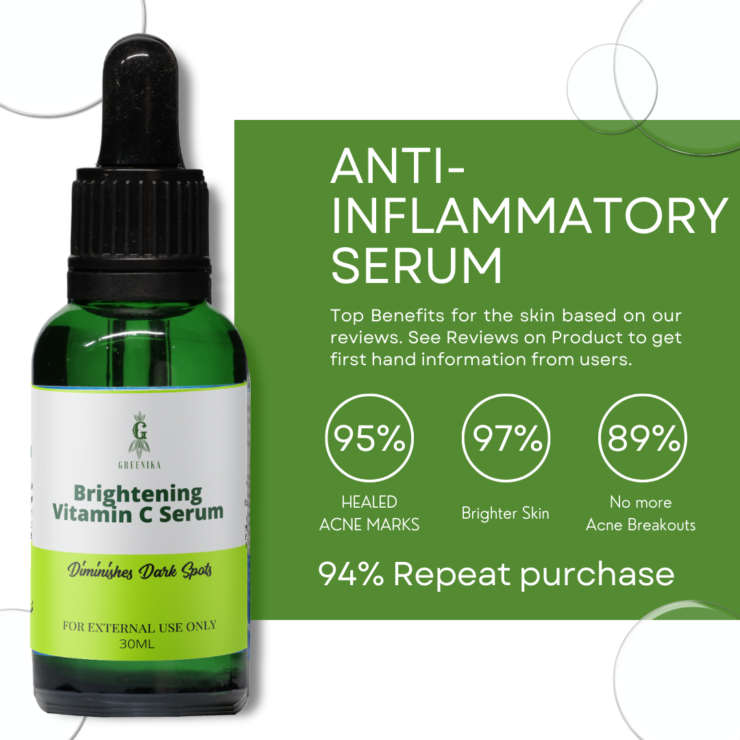 Greenika Vitamin C Serum Anti-Inflammatory for Microneedling Dermaroller Serum