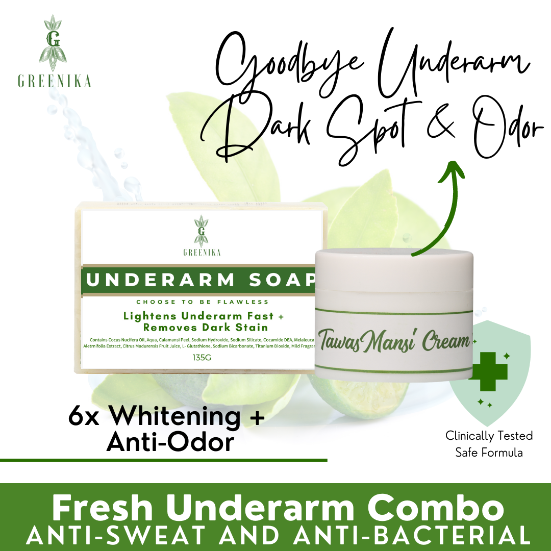 Greenika Fresh Underarm Combo Underarm Soap + Deowhite Cream for Armpit