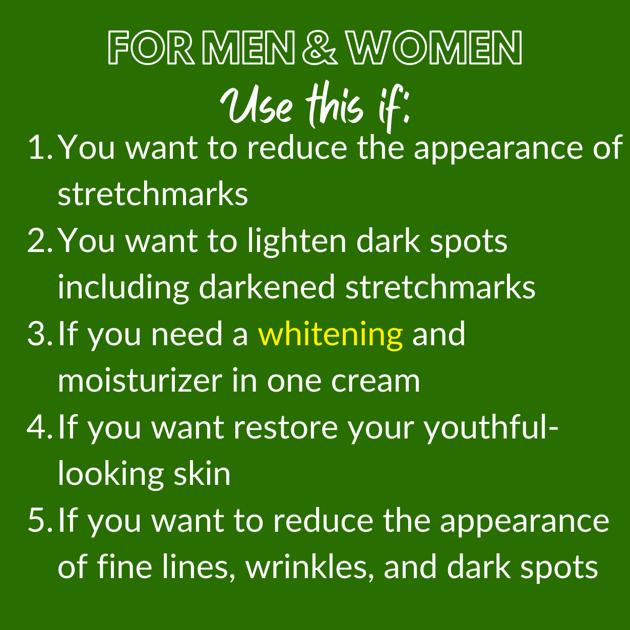 Greenika Stretch Mark Cream Dark Spot Remover