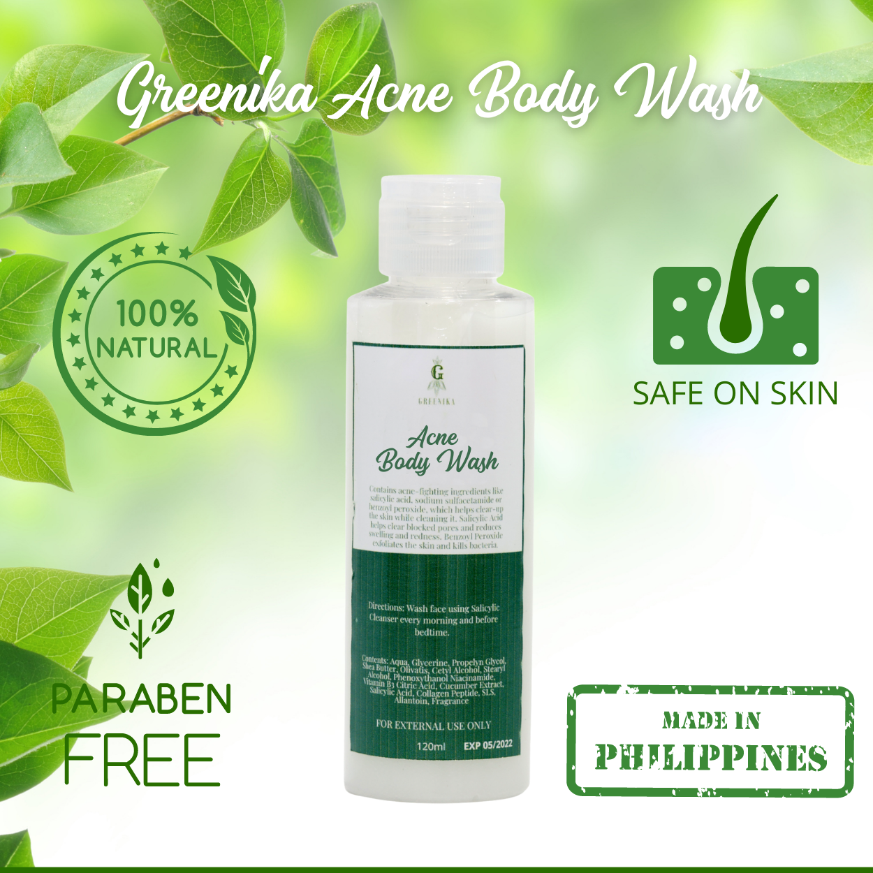 Greenika Body Acne Healing Body Cleanser