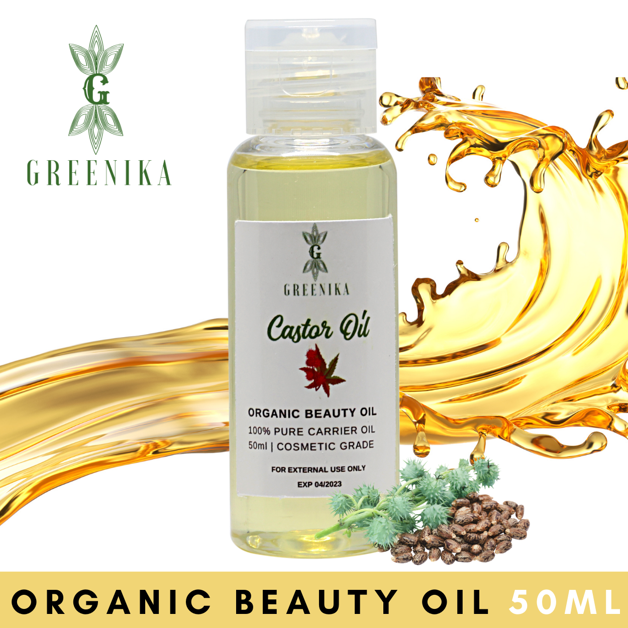 Greenika Organic Castor Essential Oil