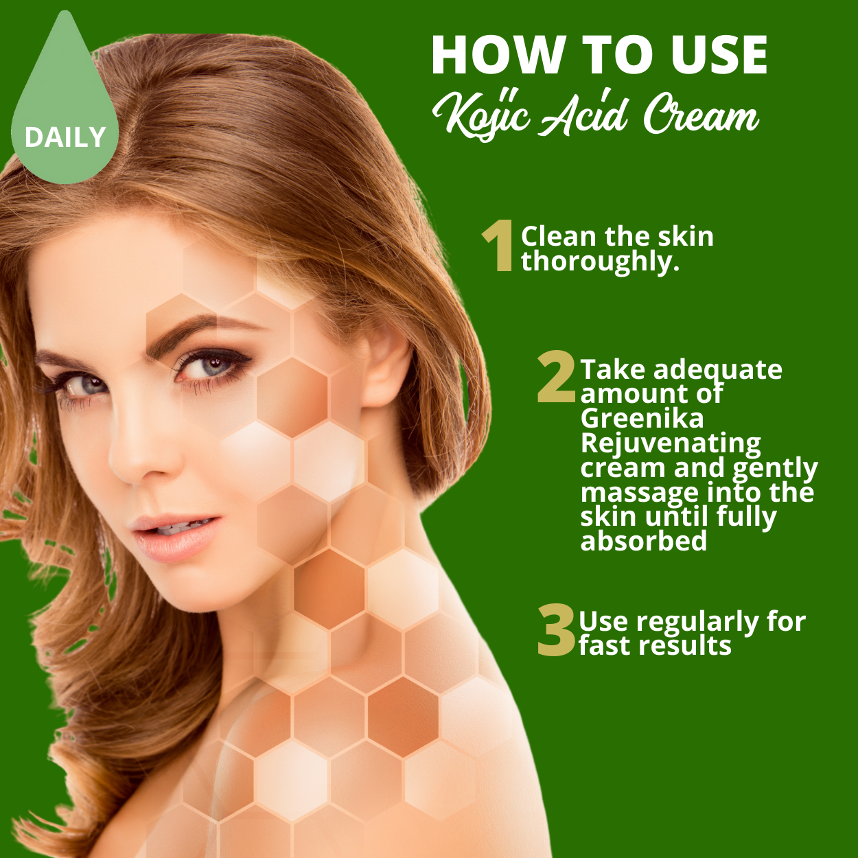 Greenika Kojic Acid Whitening Cream