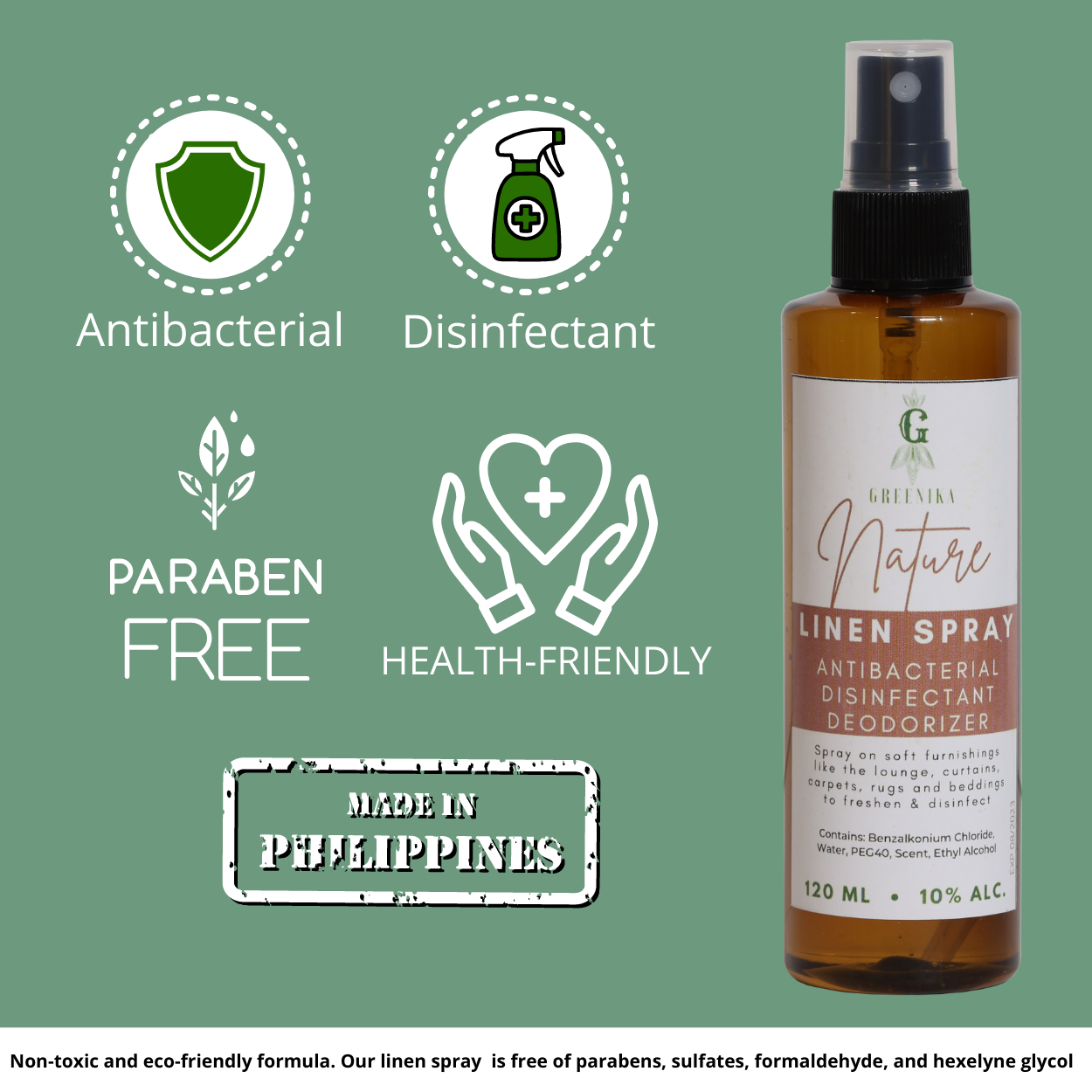Greenika Linen Mist Spray Nature Scent