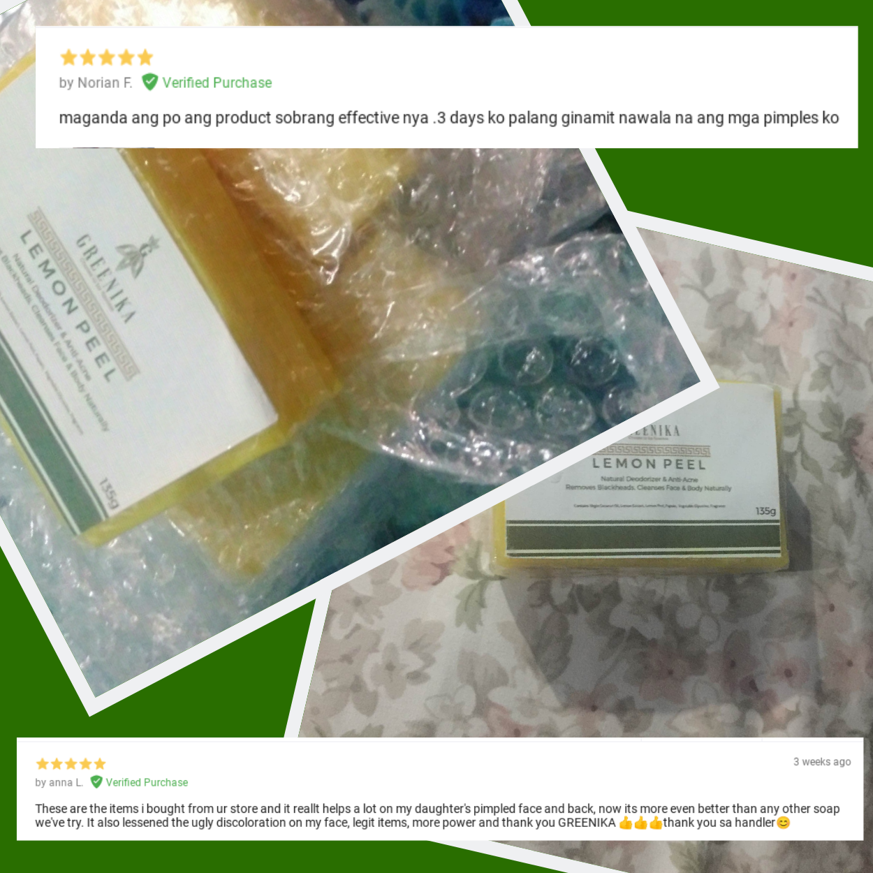 Greenika Organic Lemon Peel Natural Oil Control Anti Acne Soap