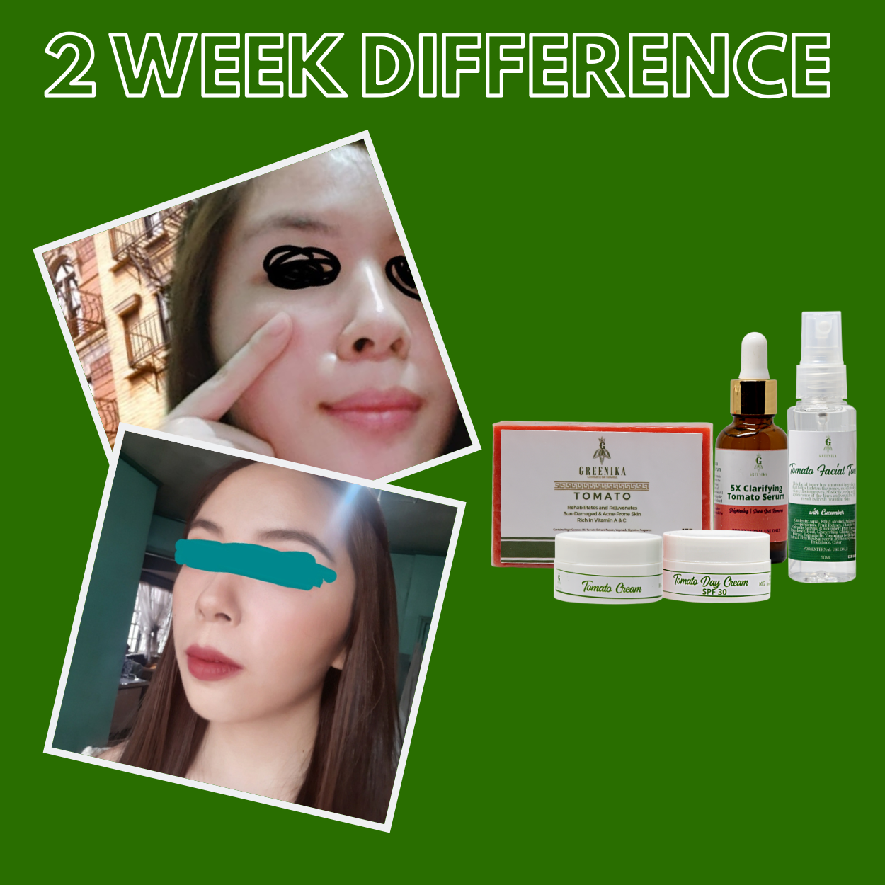 Greenika Tomato Glass Skin Set