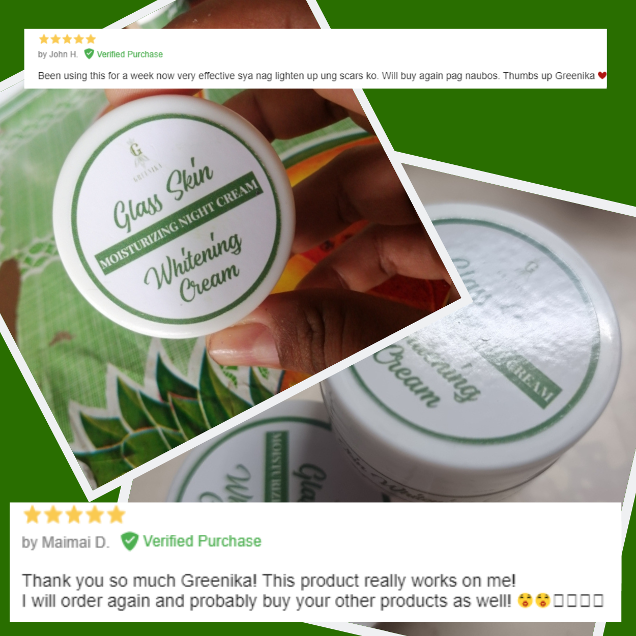 Greenika Glass Skin Facial Moisturizing Cream