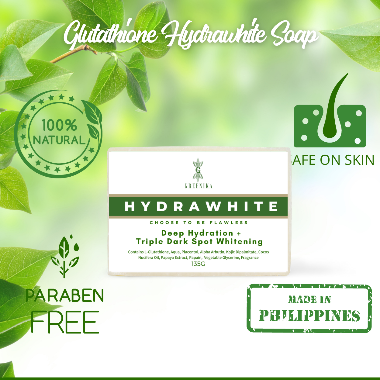 Greenika Hydrawhite Intense Moisturizer Soap